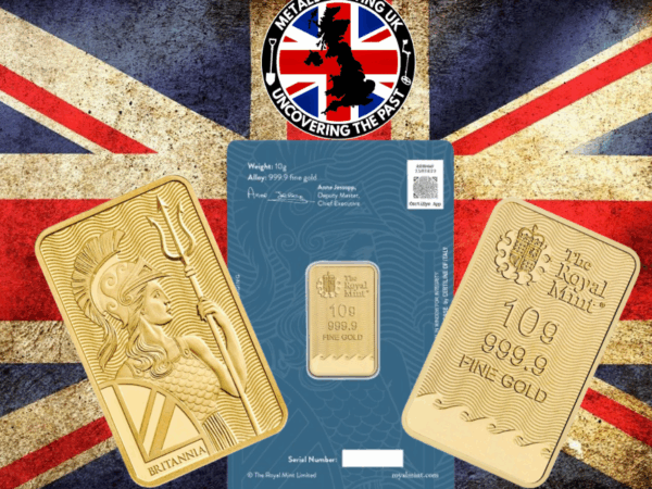 Britannia 10g Gold Bullion Minted Bar