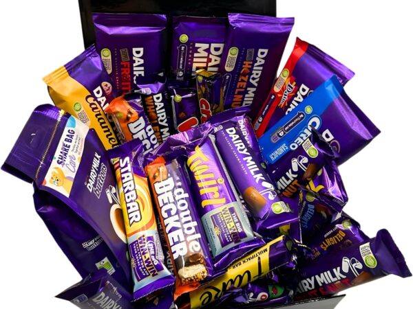 Chocolate Gift Box – 52 Assorted Bars – Luxury Chocolate Hamper